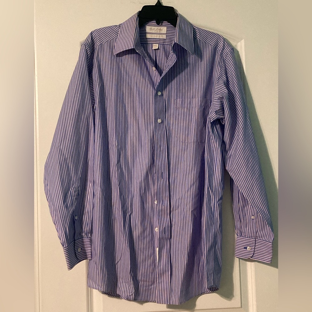 Roundtree & Yorke striped button down dress shirt